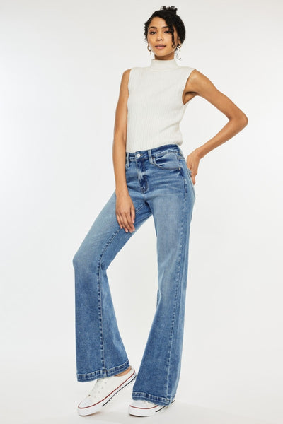 Kancan High Rise Wide Leg Jeans