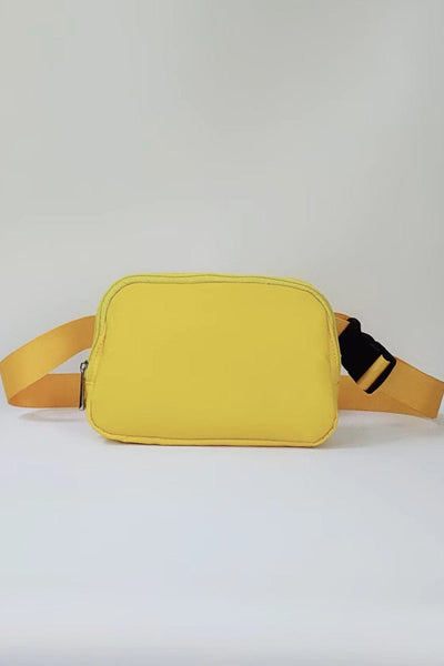 Banana Yellow / One Size Buckle Zip Closure Fanny Pack