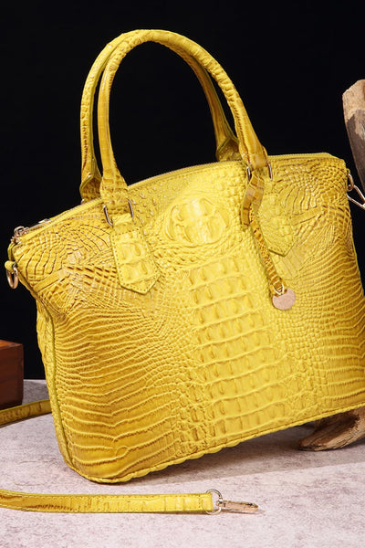 Banana Yellow / One Size PU Leather Handbag