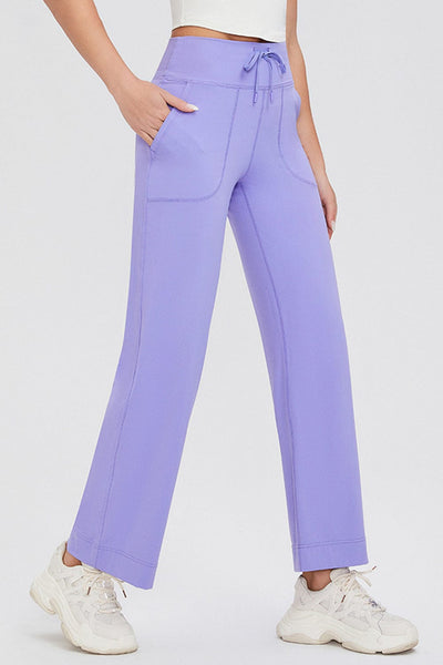 Basic Bae Full Size Drawstring High Waist Pants with Pockets