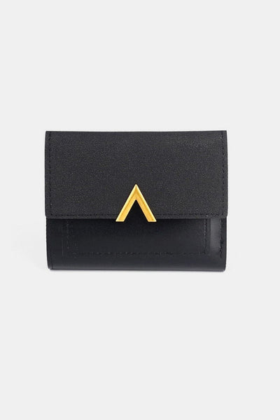 Black / One Size Zenana Compact Trifold Wallet