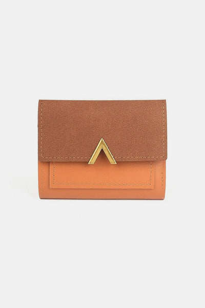 Camel / One Size Zenana Compact Trifold Wallet