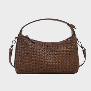 Chocolate / One Size Small PU Leather Handbag