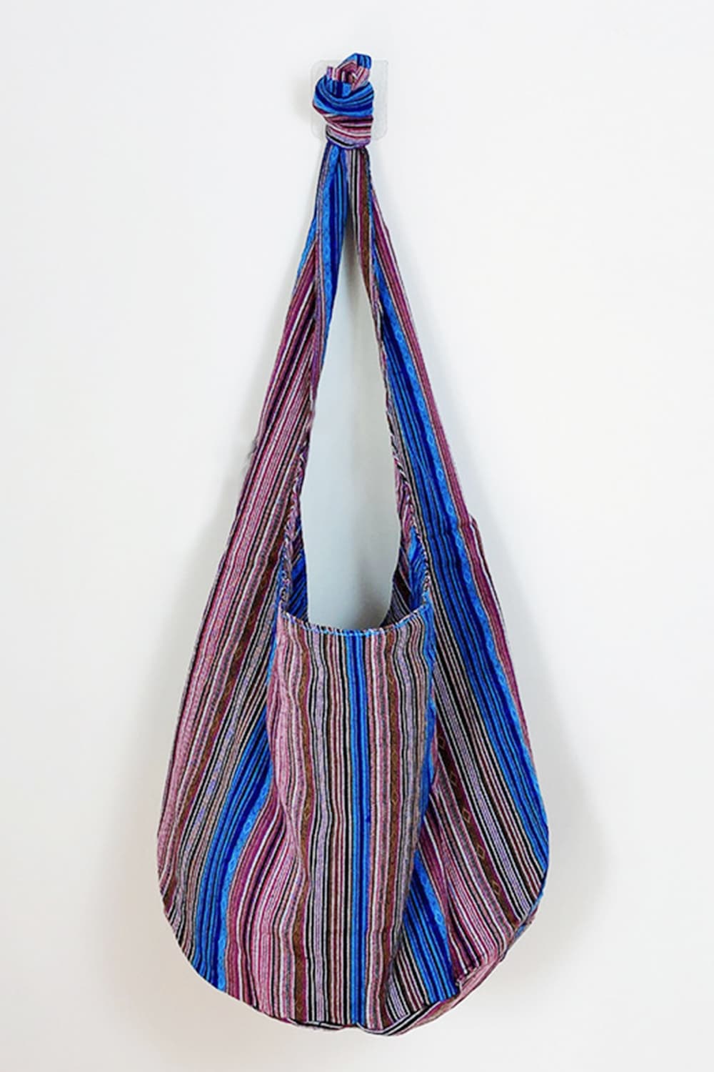 Cobalt Blue / One Size Large Canvas Crossbody Bag