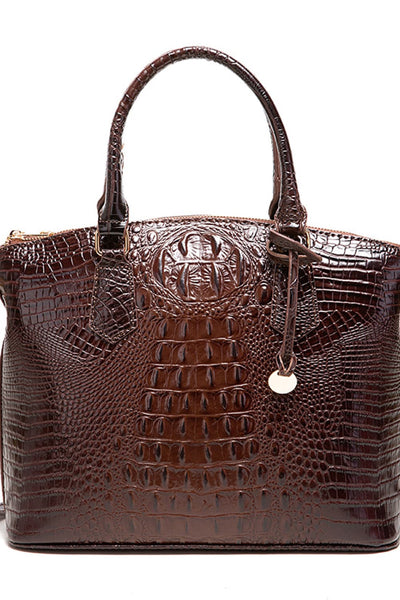 Coffee Brown / One Size PU Leather Handbag
