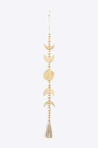 Cream / One Size Wooden Tassel Wall Hanging