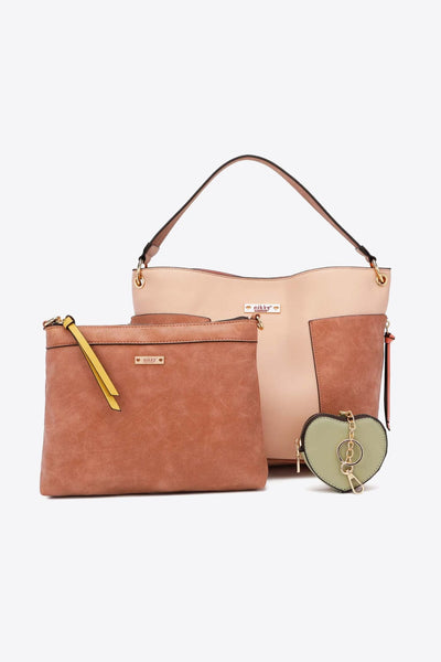 Dusty Pink / One Size Nicole Lee USA Sweetheart Handbag Set