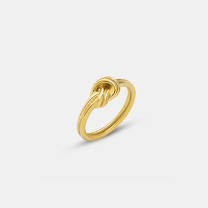 Gold / 6 Titanium Steel Knot Ring