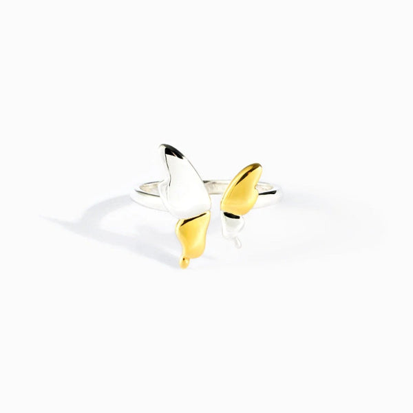 Gold / 7 925 Sterling Silver Butterfly Ring