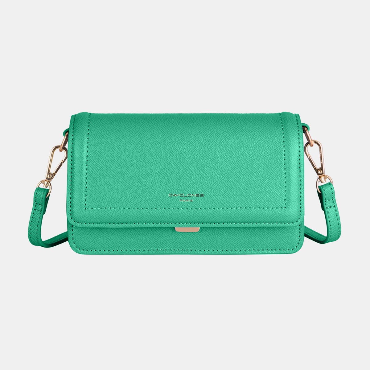 Green / One Size David Jones PU Leather Crossbody Bag