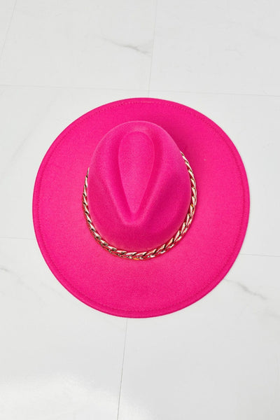 Hot Pink / One Size Fame Keep Your Promise Fedora Hat in Pink