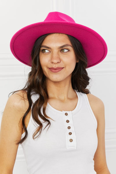 Hot Pink / One Size Keep Your Promise Fedora Hat in Pink