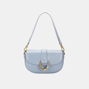 L. Blue / One Size David Jones PU Leather Shoulder Bag