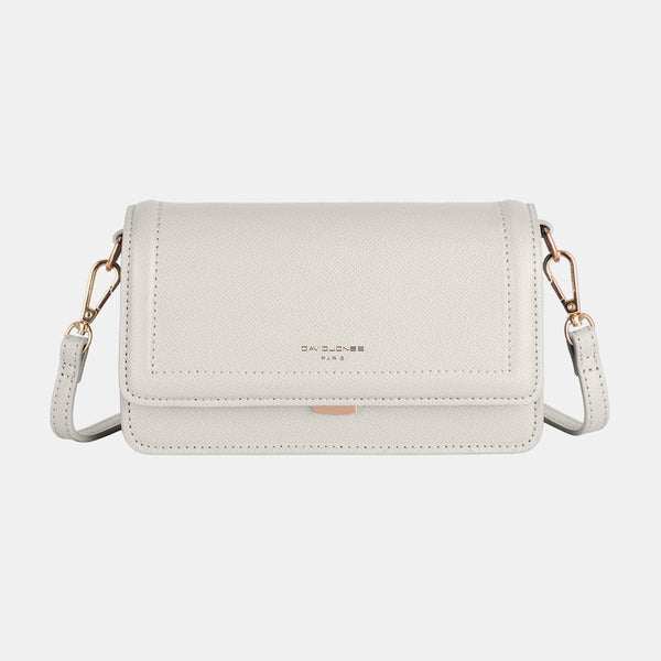 L.Grey / One Size David Jones PU Leather Crossbody Bag