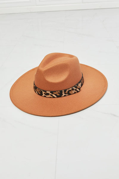 Leopard / One Size In The Wild Leopard Detail Fedora Hat