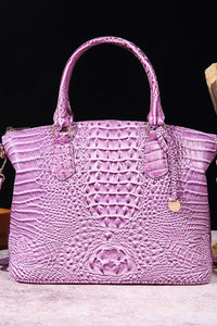 Lilac / One Size PU Leather Handbag