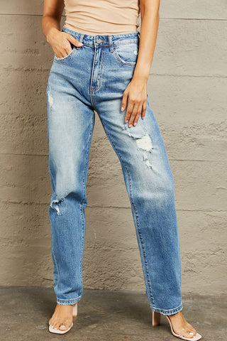 Medium / 24 High Waisted Straight Jeans