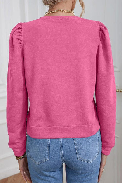 Round Neck Long Sleeve Sweatshirt