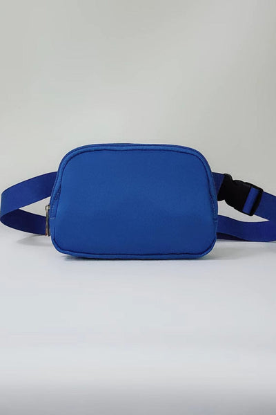 Royal  Blue / One Size Buckle Zip Closure Fanny Pack