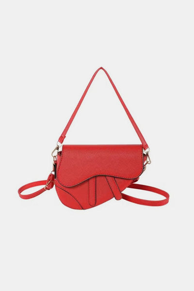 Ruby / One Size Zenana Zenana Crossbody Saddle Bag