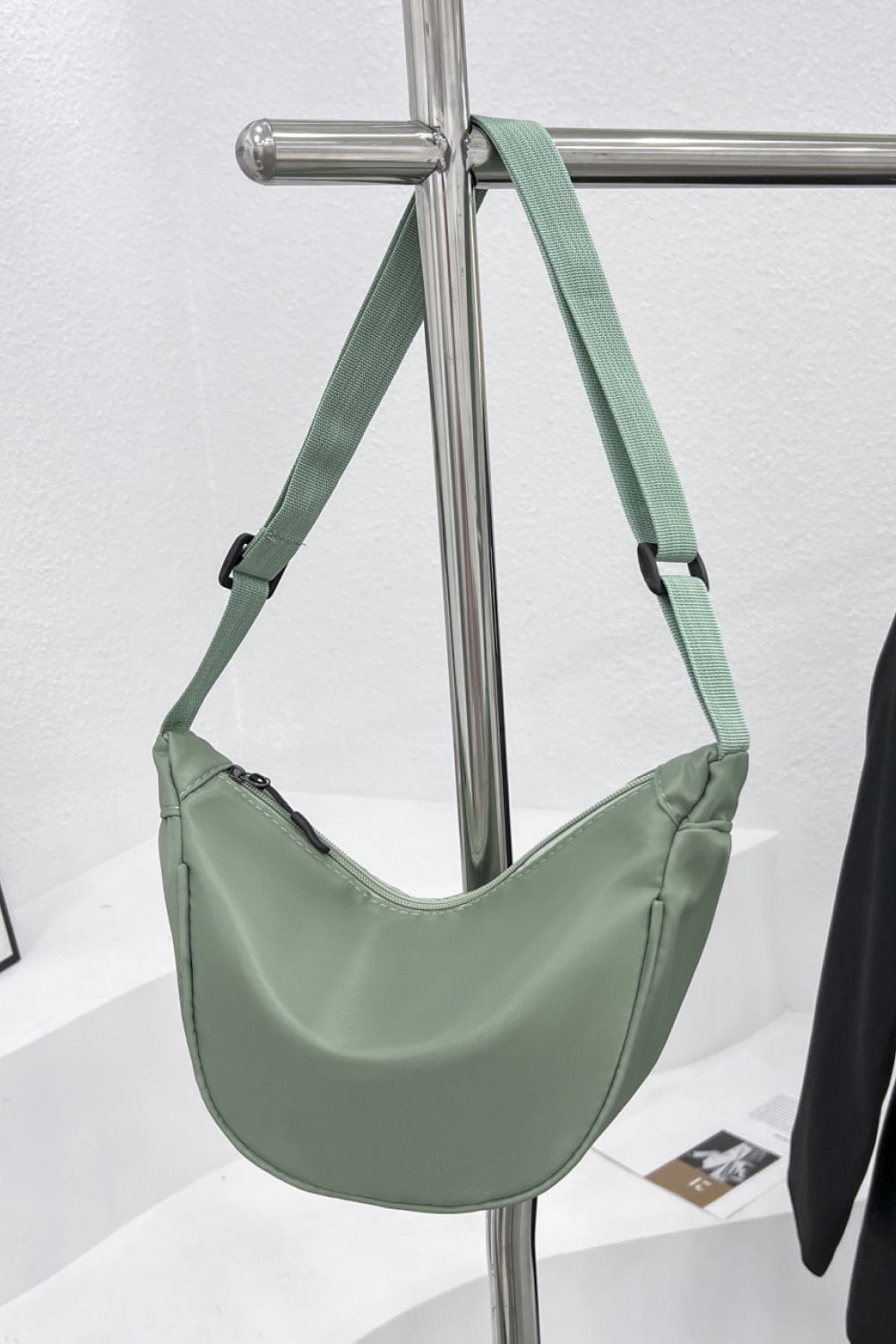 Sage / One Size Nylon Sling Bag