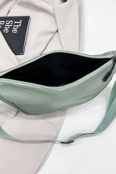 Sage / One Size Nylon Sling Bag