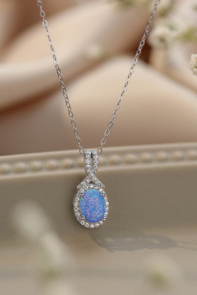 Sky Blue / One Size Feeling My Best Opal Pendant Necklace