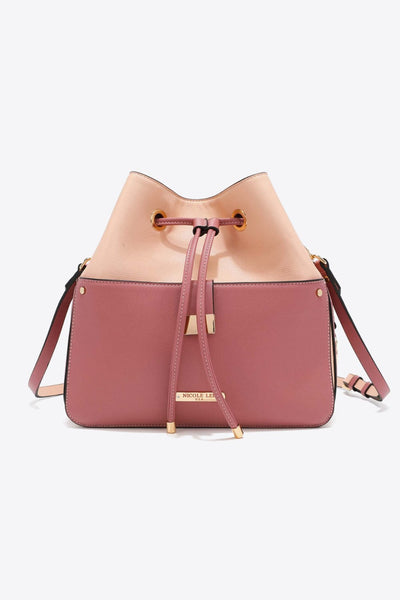 Soft Pink / One Size Nicole Lee USA Gemma Bucket Bag
