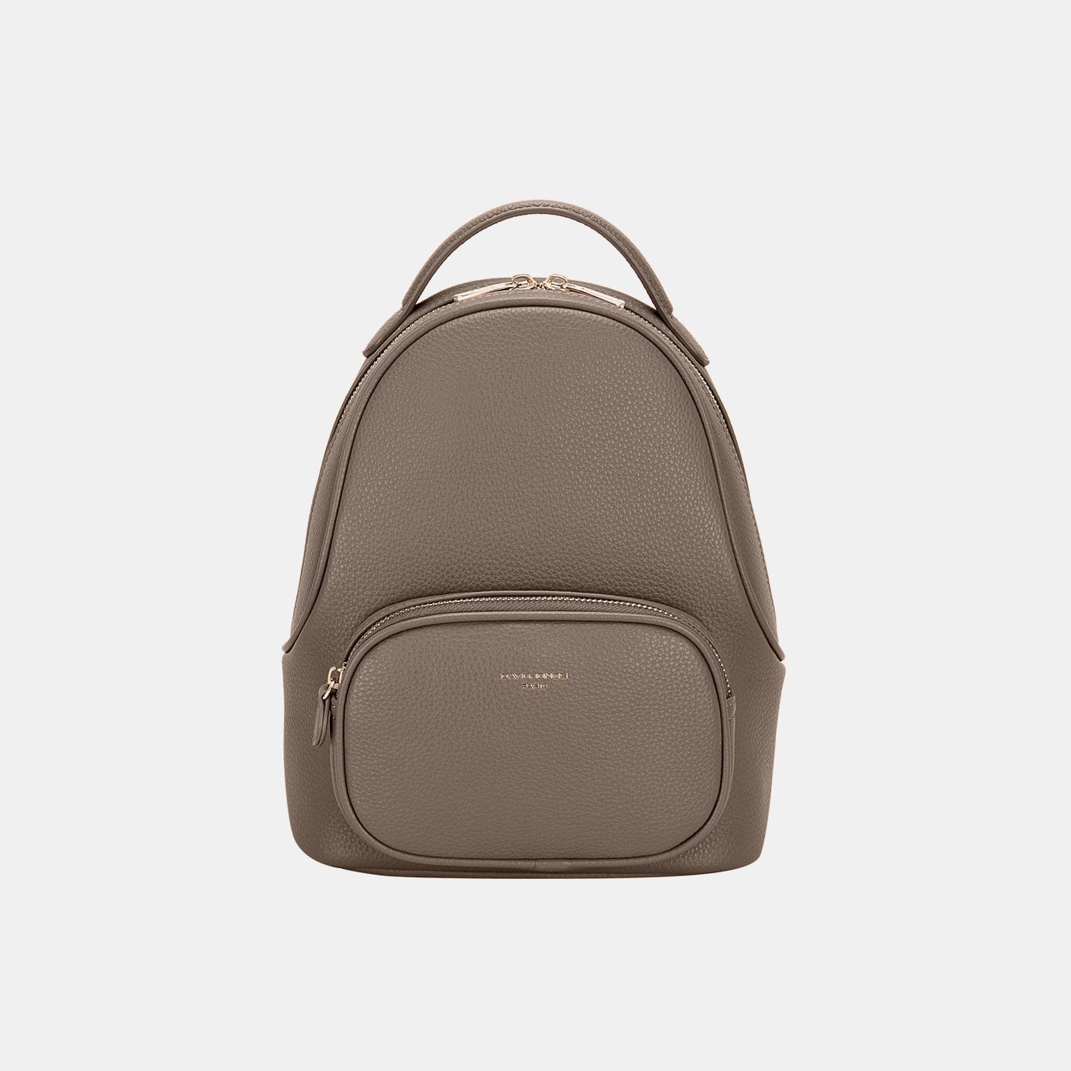 Taupe / One Size David Jones PU Leather Handle Backpack