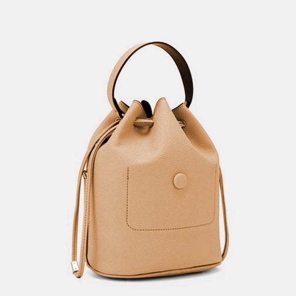 Taupe / One Size Nicole Lee USA Drawstring Bucket Bag