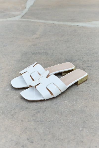 Walk It Out Slide Sandals in Icy White