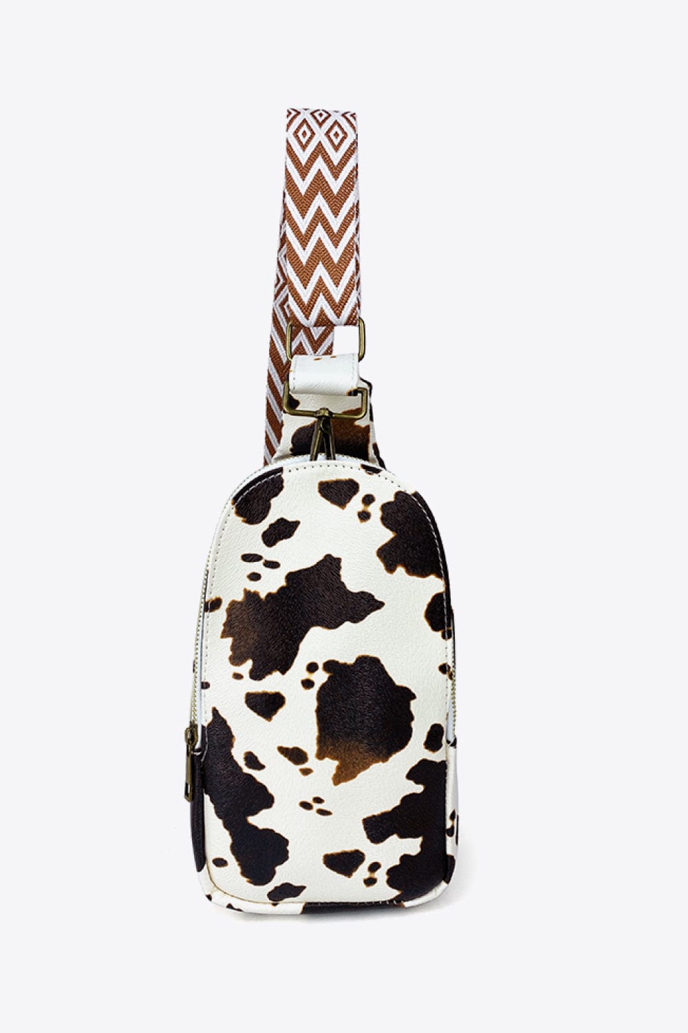 Cow / One Size Printed PU Leather Sling Bag