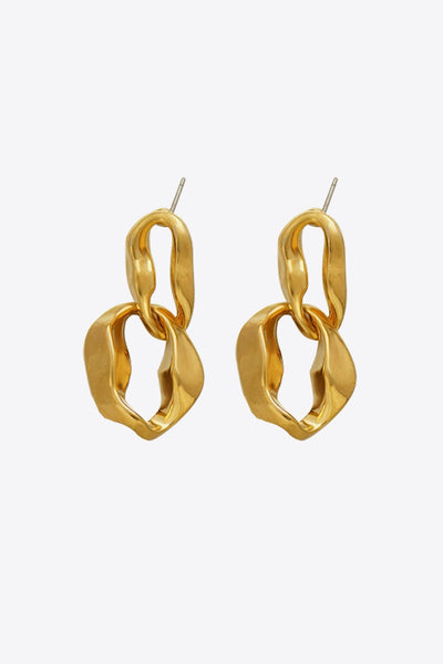 Gold / One Size 18K Gold-Plated Copper Double-Hoop Earrings