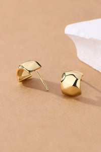 Gold / One Size Minimalist C-Hoop Earrings