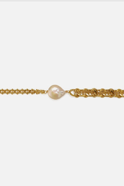 Gold Triton's Treasure Necklace With Toggle Clasp