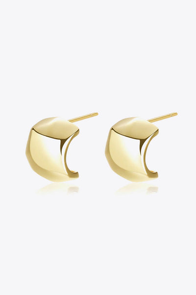 Minimalist C-Hoop Earrings