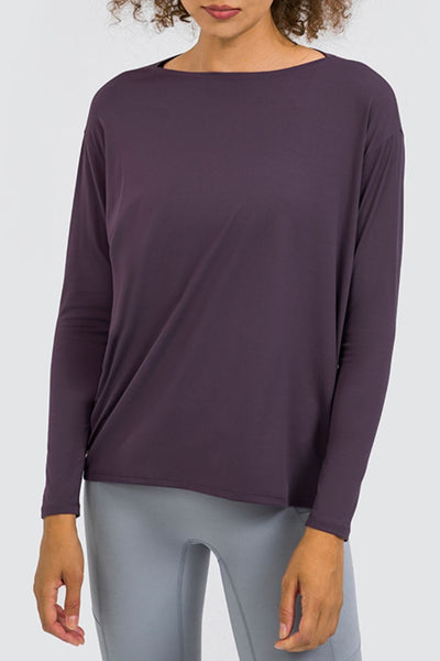 Mulberry / 6 Loose Fit Active Top