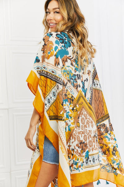 Multicolor / One Size Justin Taylor Chasing Sunsets Abstract Kimono