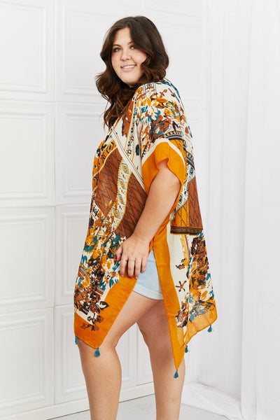 Multicolor / One Size Justin Taylor Chasing Sunsets Abstract Kimono