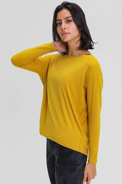 Loose Fit Active Top Mustard / 4