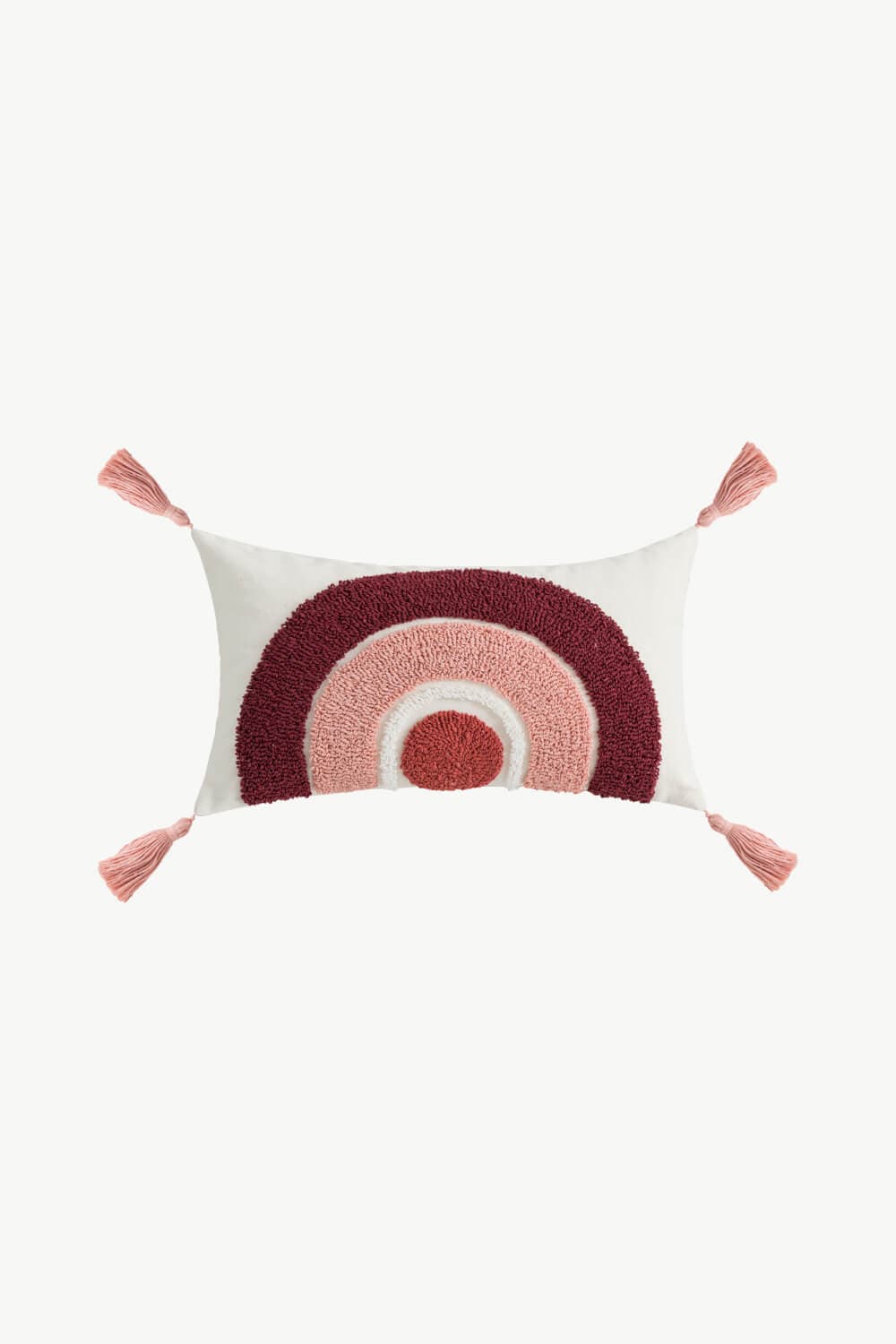 The Semicircle is Elongated Geometric Graphic Tassel Decorative Throw Pillow Case