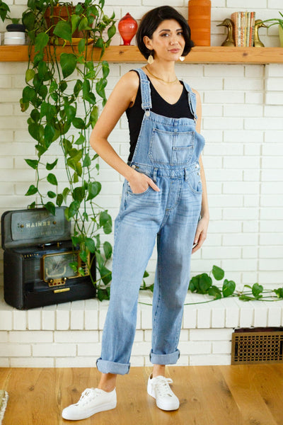 Womens Adeline Denim Overalls