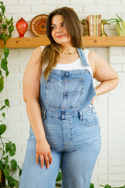 Womens Adeline Denim Overalls