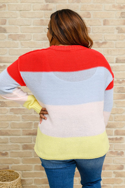 Womens Doorbuster: Bright Striped Knit Sweater